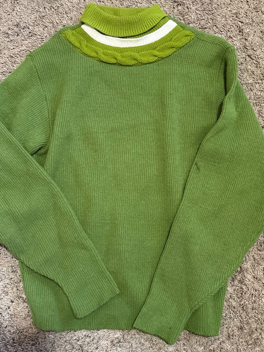 Vintage Steins Mens Olive Green Sweater Size Medium